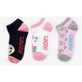 Skechers S212293-900 Low Cut Sweet 3 Pack Unisex Çocuk Çorap