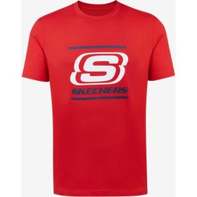 Skechers S212949-600 M Big Logo Kırmızı Erkek T-shirt