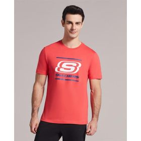 Skechers S212949-600 M Big Logo Kırmızı Erkek T-shirt