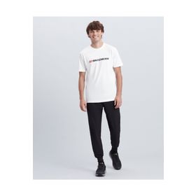 Skechers S212956-102 M Essential O Yaka Normal Kalıp Düz Beyaz Erkek T-Shirt