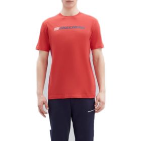 Skechers S212956-600 M Graphic Tee Big Logo Erkek T-shirt