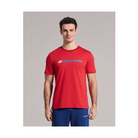 Skechers S212956-600 M Graphic Tee Big Logo Erkek T-shirt