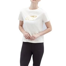 Skechers S221508-102 W Graphic Tee Big Logo Kadın Beyaz Günlük Stil Tişört