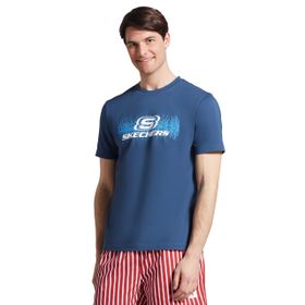 Skechers S222262-405 Petrol Erkek T-shirt