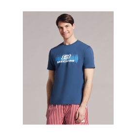 Skechers S222262-405 Petrol Erkek T-shirt