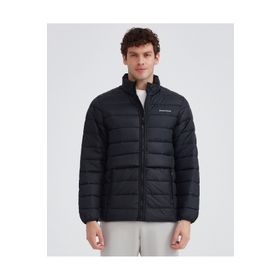 Skechers S231242-001 M Outerwear Padded Jacket Siyah Erkek Mont