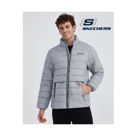 Skechers S231242M Gri Outerwear Padded Jacket Erkek Mont
