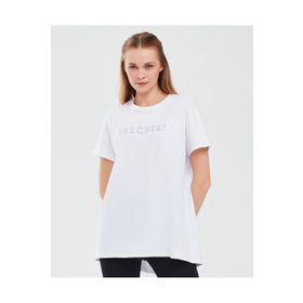 Skechers S231293-100 Beyaz Kadın T-shirt