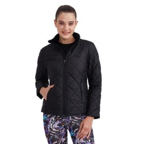 Skechers S232174-001 W Outerwear Padded Siyah Kadın Mont