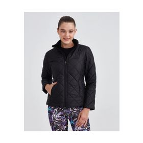 Skechers S232174-001 W Outerwear Padded Siyah Kadın Mont