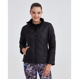 Skechers S232174-001 W Outerwear Padded Siyah Kadın Mont