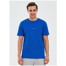 Skechers S241007-403 Mavi Erkek T-shirt