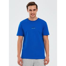 Skechers S241007-403 Mavi Erkek T-shirt
