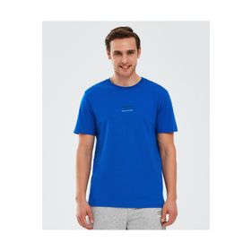 Skechers S241007-403 Mavi Erkek T-shirt