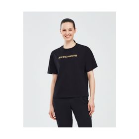Skechers S241012-001 Siyah Kadın T-shirt