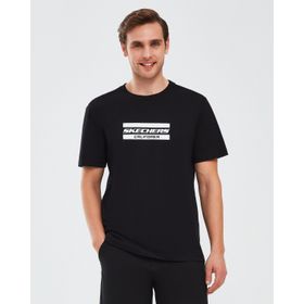 Skechers S241056-001 Siyah Erkek T-shirt