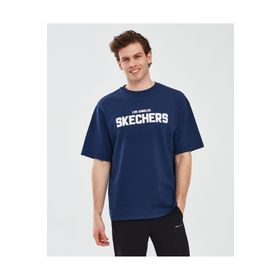 Skechers S241070-410 Lacivert Erkek T-shirt