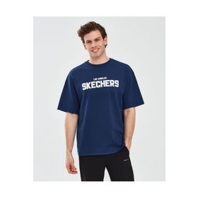 Skechers S241070-410 Lacivert Erkek T-shirt