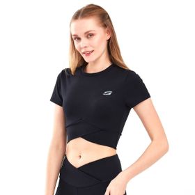 Skechers S241133-001 Performance Coll. W Short Sleeve Siyah Kadın T-shirt