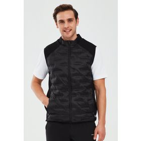 Skechers S241154-001 Outerwear M Padded Siyah Günlük Stil Erkek Yelek
