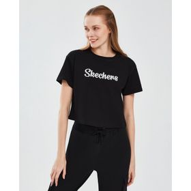 Skechers S241212-001 Siyah Kadın T-shirt