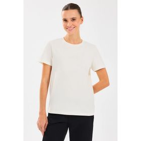 Skechers S2510029-102 Essential Crewneck Bej Yuvarlak Yaka Kadın T-shirt