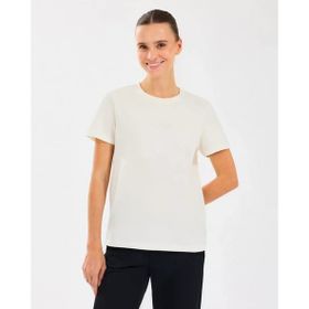 Skechers S2510029-102 Essential Crewneck Bej Yuvarlak Yaka Kadın T-shirt