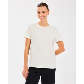 Skechers S2510029-102 Essential Crewneck Bej Yuvarlak Yaka Kadın T-shirt