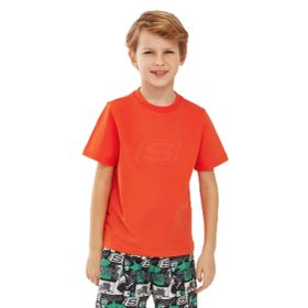 Skechers SK232080-700 Turuncu Erkek Çocuk T-shirt