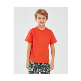 Skechers SK232080-700 Turuncu Erkek Çocuk T-shirt