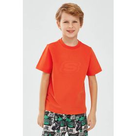 Skechers SK232080-700 Turuncu Erkek Çocuk T-shirt