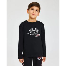Skechers SK242065-001 B Graphic Tee Long Sleeve Erkek Çocuk Spor Tişört