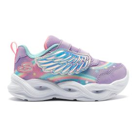 Skechers Twisty Glow 303718N LVMT Küçük Kız Çocuk Mor Spor Ayakkabı