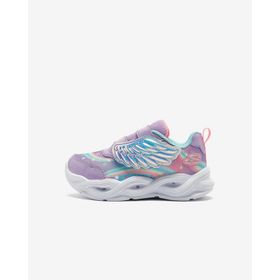 Skechers Twisty Glow 303718N LVMT Küçük Kız Çocuk Mor Spor Ayakkabı