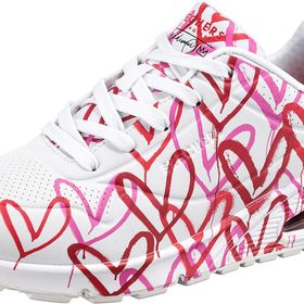 Skechers UNO Spread The Love Beyaz Renkli Kadın Spor Ayakkabı