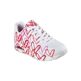 Skechers UNO Spread The Love Beyaz Renkli Kadın Spor Ayakkabı