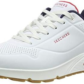 Skechers Uno Stand On Air White Durabuck Navy Red Trim Erkek Spor Ayakkabı