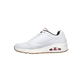 Skechers Uno Stand On Air White Durabuck Navy Red Trim Erkek Spor Ayakkabı