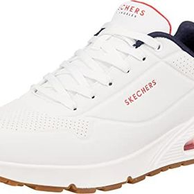 Skechers Uno Stand On Air White Durabuck Navy Red Trim Erkek Spor Ayakkabı