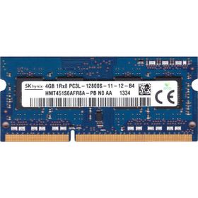 Skhynix HMT451S6AFR8A-PB 4GB 1RX8 PC3L-12800S-11-12-B4 1600MHZ 1.35V DDR3L Notebook Ram