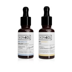 Skin401 Cilt Aydınlatmaya Yardımcı Serum Cilt Bakım Seti