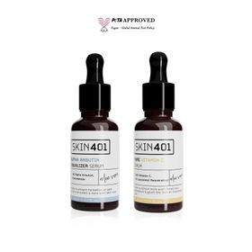 Skin401 Cilt Aydınlatmaya Yardımcı Serum Cilt Bakım Seti