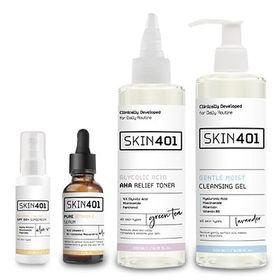 Skin401 Tam Koruma Gündüz Bakim Rutini Tüm Cilt Tipleri İçin Cilt Bakım Seti