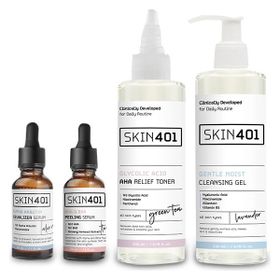 Skin401 Temel Bakım Leke Rutini Tüm Cilt Tipleri İçin Cilt Bakım Seti