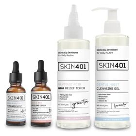 Skin401 Tüm Cilt Tipleri İçin Koyu Leke ve Siyah Nokta Tam Koruma Rutini Cilt Bakım Seti