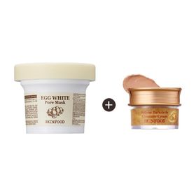 Skinfood Egg White Pore Mask + Salmon 02 Concealer