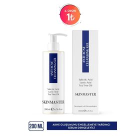 Skinmaster Akne ve Siyah Nokta Karşıtı Sebum Dengeleyici 200 ml Yüz Temizleme Jeli