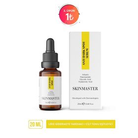 Skinmaster Leke Karşıtı Cilt Tonu Eşitleyici Arbutin + Niacinamide + Glycolic Acid + HA 20 ml Bakım Serumu