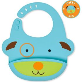 Skip Hop 232203 Zoo Köpek Silikon Önlük
