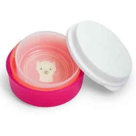 Skip Hop 9I238510 Zoo Smart Serve Non Slip Bowls- Lama Lens Kabı